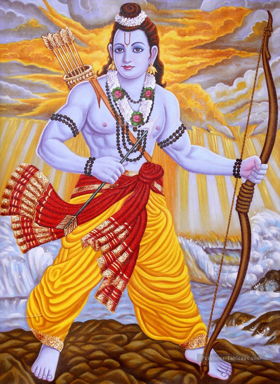 Seigneur Rama Indienne Peintures à l'huile